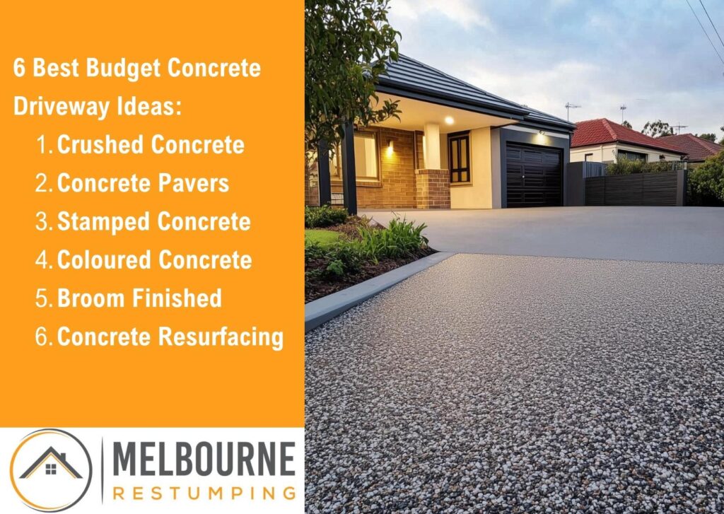 Cheap concrete driveway types
