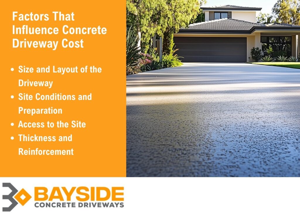 Concrete driveway cost factors