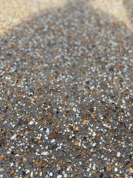 Exposed aggregate finish in Bayside
