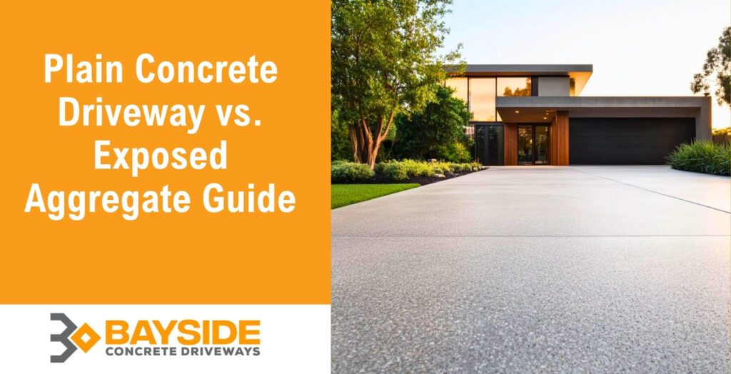 Plain Concrete Driveway vs. Exposed Aggregate Guid