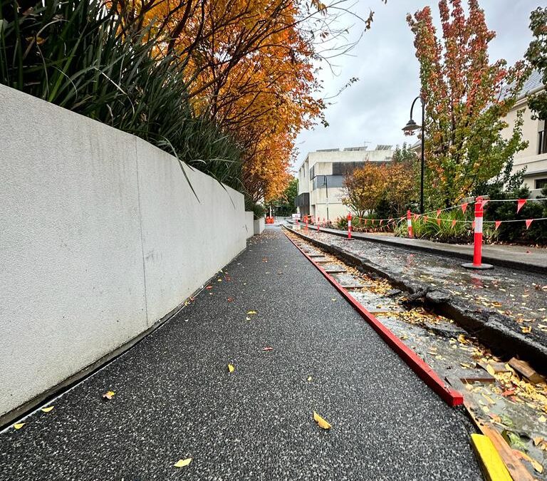 Concrete footpaths in Melbourne